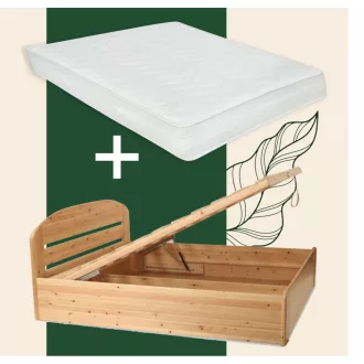   Anikó fenyő ágyneműtartós ágy 180 + kemény 180x200 matraccal