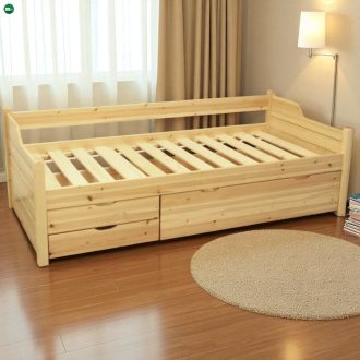 3 fiókos fenyő ágykeret + ajándék ágyráccsal