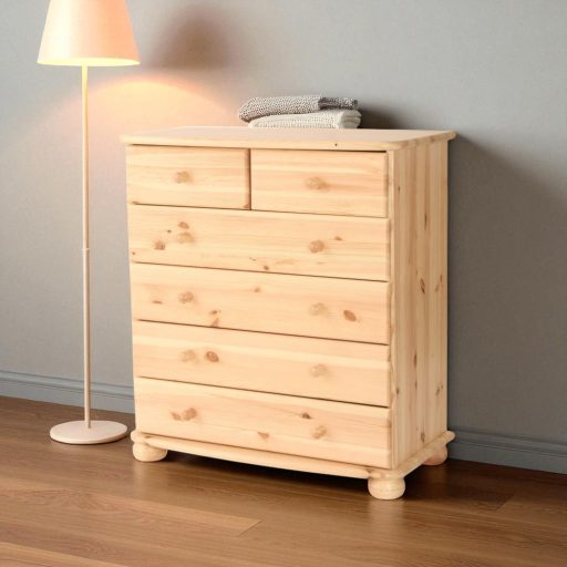 Anikó pelenkázó, 4 nagyfiók + 2 kisfiókos komód