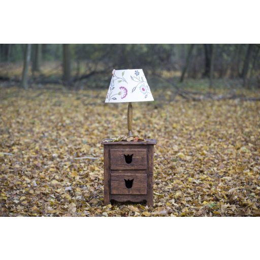 Tulipán 2 fiókos fenyő éjjeliszekrény ( 03. kód )