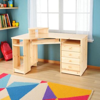 Vanessa fenyő sarok íróasztal kicsi (jobbos)