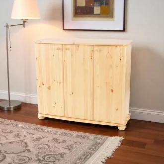 Anikó 3 ajtós 110 cm magas fenyő komód