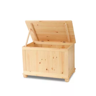 Kincsesláda, játék tároló fenyő doboz