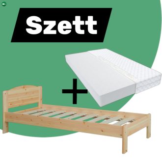 Henrik fenyő ágyváz + Max matrac 90'
