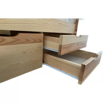 4 fiókos Janó fenyő ágykeret 90x200