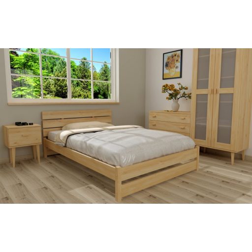 Marci fenyő ágykeret 140 + ajándék ágyráccsal