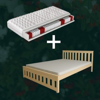   Orfeusz 160x200 matrac + Ajándék Ada ágykeret 160' natúr fenyő