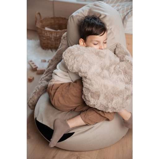 Hug-Me kutya alakú babzsákfotel gyerekeknek bézs