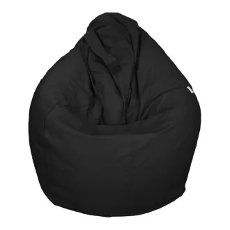 Csepp alakú nagy babzsákfotel fekete