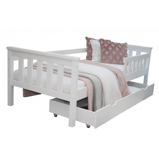 Max Asia fenyő fehér gyerekágy 160  + ajándék ágyráccsal