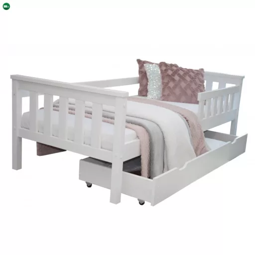 Max Asia fehér fenyő gyerekágy 80x180 + ajándék ágyráccsal