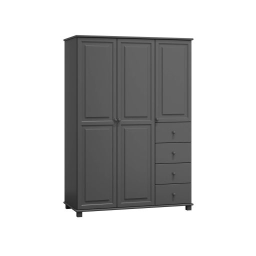 Magic 3 ajtós szekrény   NR4 szürke 120'