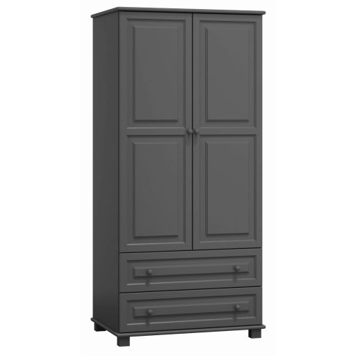 Magic 2 ajtós szekrény  akasztós NR4 szürke 80'