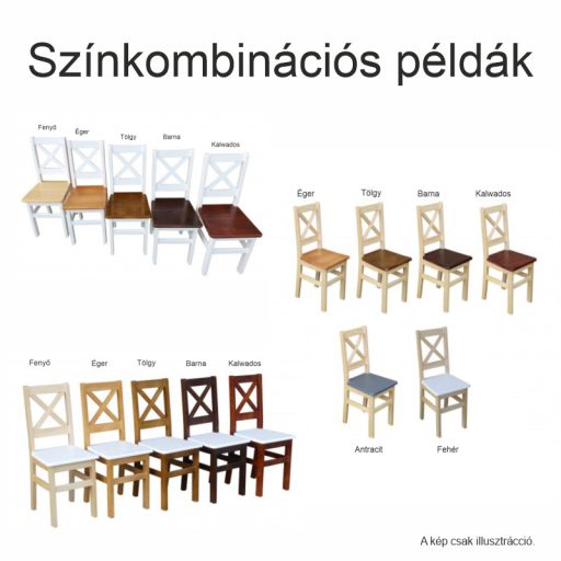 Étkező szék Antonio két színnel