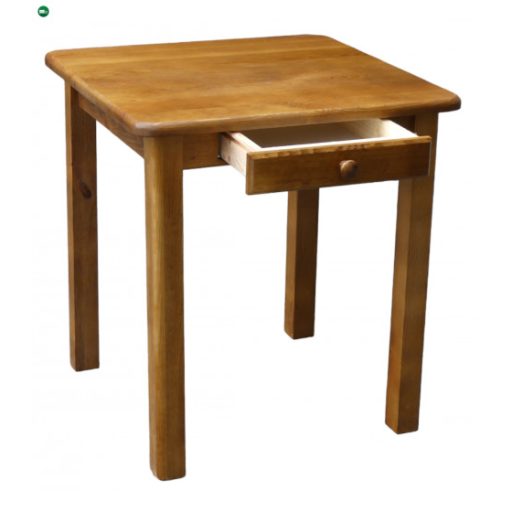 Étkezőasztal fiókos 70x70 natúr