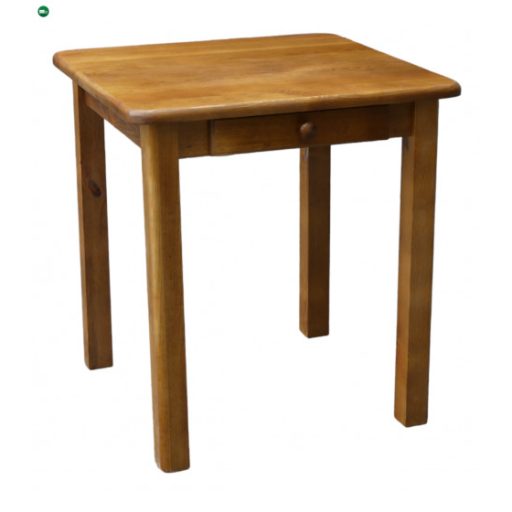 Étkezőasztal fiókos 90x90 éger