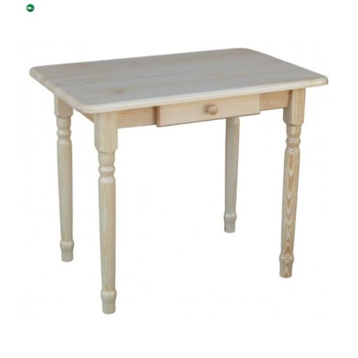 Étkezőasztal fiókos faragott lábbal 90x70 két színnel