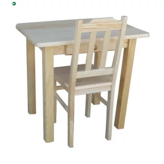 Étkezőasztal fiókos 80x50 natúr