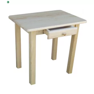 Étkezőasztal fiókos 90x50 natúr
