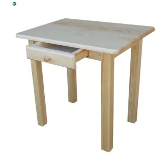 Étkezőasztal fiókos 90x70 natúr