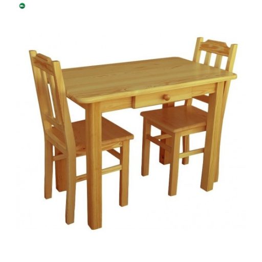 Étkezőasztal fiókos 90x70 éger