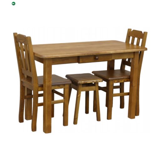Étkezőasztal fiókos 120x60 tölgy