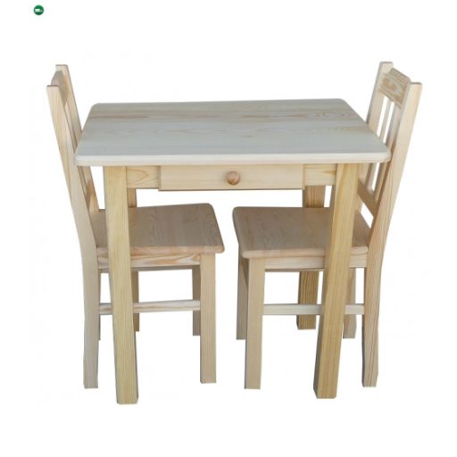 Étkezőasztal fiókos 90x60 két színnel