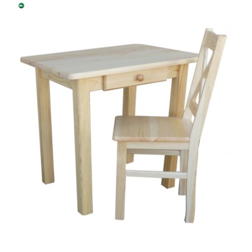 Étkezőasztal fiókos 100x60 két színnel