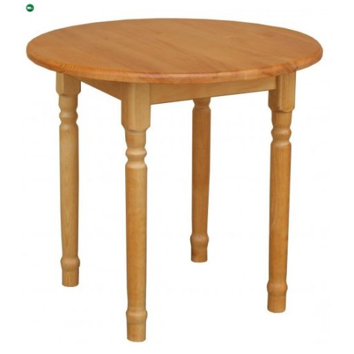 Étkezőasztal kerek faragott lábbal 90' éger