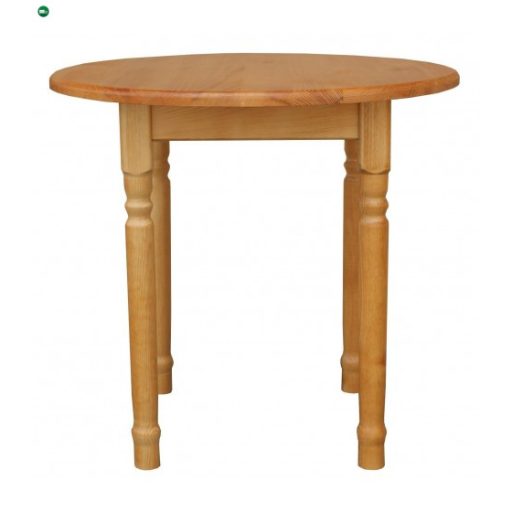 Étkezőasztal kerek faragott lábbal 90' éger