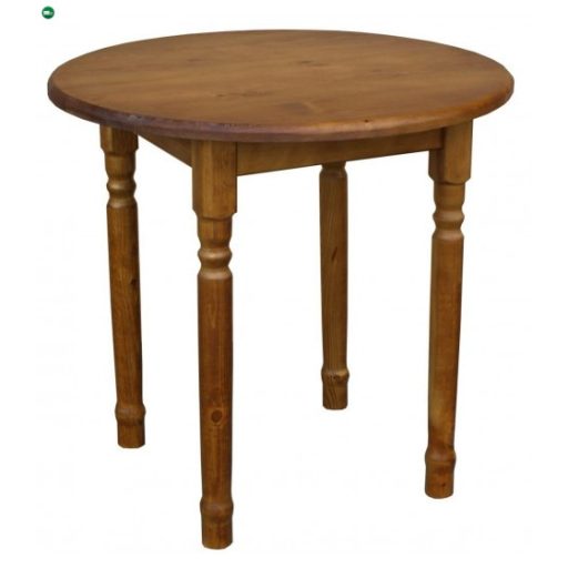 Étkezőasztal kerek faragott lábbal 90' tölgy