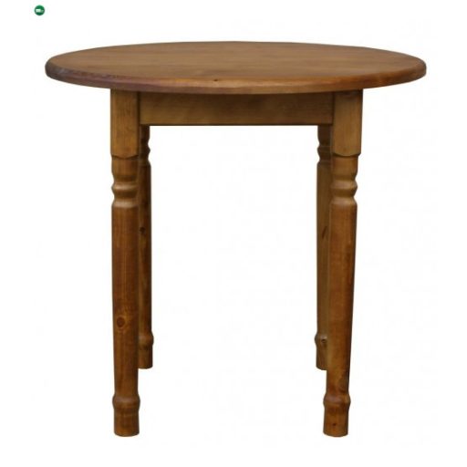 Étkezőasztal kerek faragott lábbal 90' tölgy