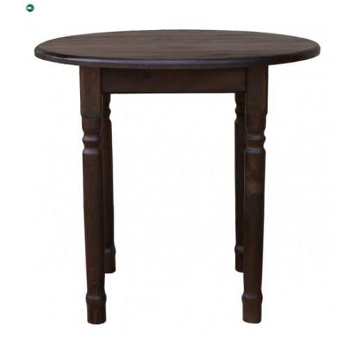 Étkezőasztal kerek faragott lábbal 90' barna