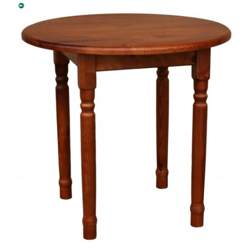 Étkezőasztal kerek faragott lábbal 90' calvados
