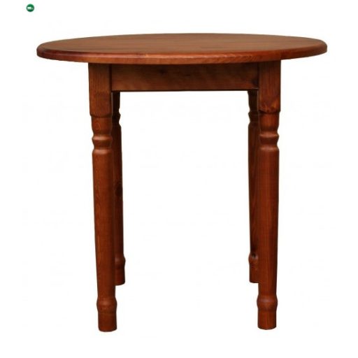 Étkezőasztal kerek faragott lábbal 90' calvados