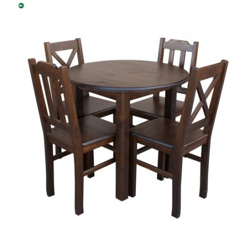 Étkezőasztal kerek 90' barna