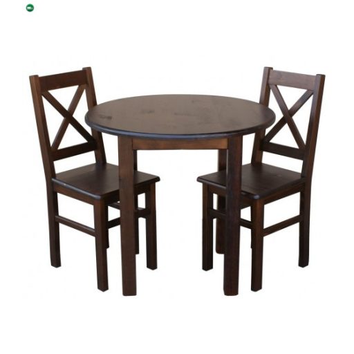 Étkezőasztal kerek 90' barna