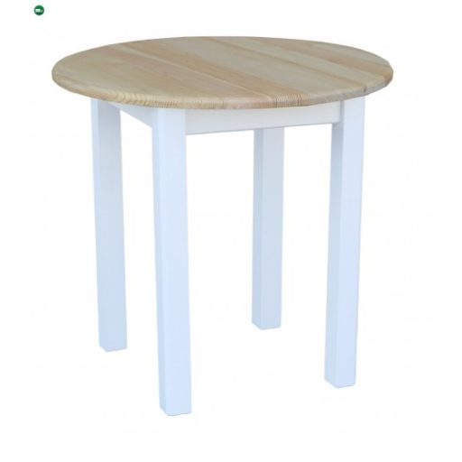 Étkezőasztal kerek 90' két színnel