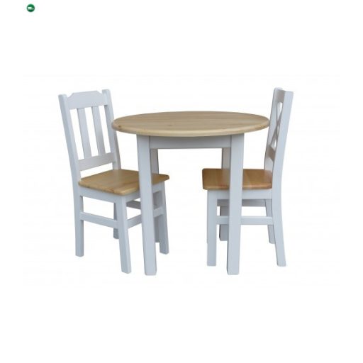Étkezőasztal kerek 90' két színnel