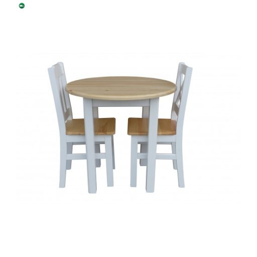 Étkezőasztal kerek 90' két színnel