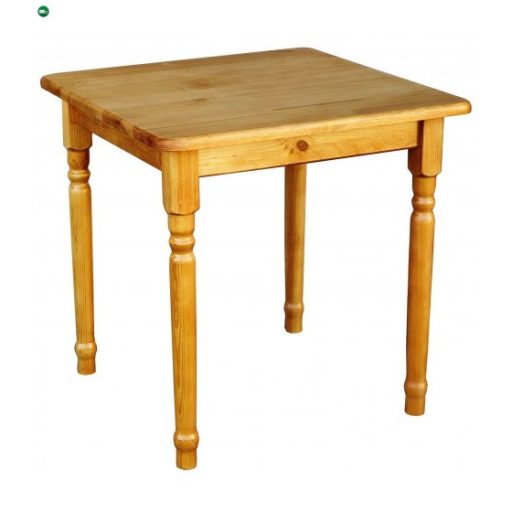 Étkezőasztal faragott lábbal 90x90 éger