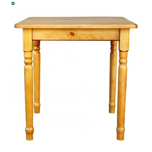 Étkezőasztal faragott lábbal 90x90 éger