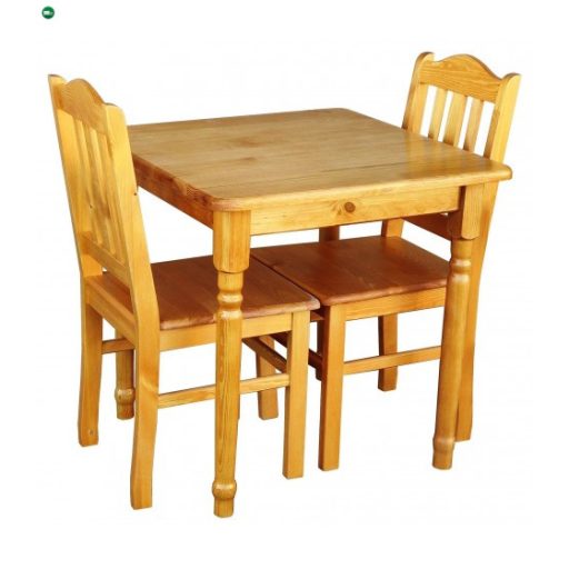 Étkezőasztal faragott lábbal 90x90 éger