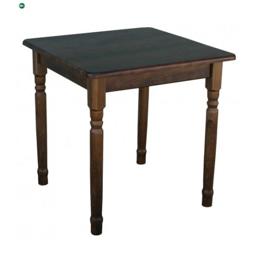 Étkezőasztal faragott lábbal 90x90 barna