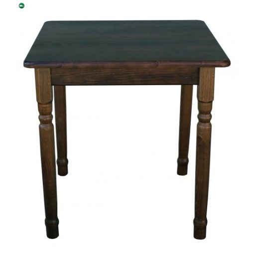 Étkezőasztal faragott lábbal 90x90 barna