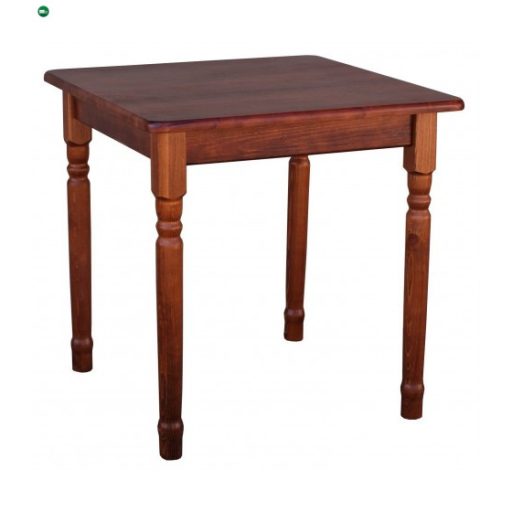Étkezőasztal faragott lábbal 90x90 calvados