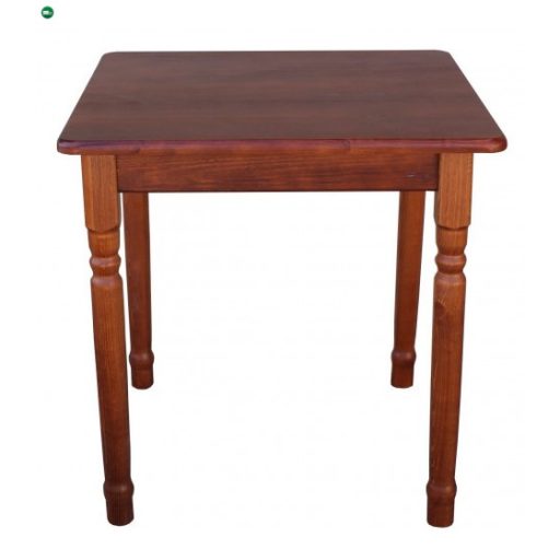 Étkezőasztal faragott lábbal 90x90 calvados
