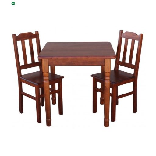 Étkezőasztal faragott lábbal 90x90 calvados