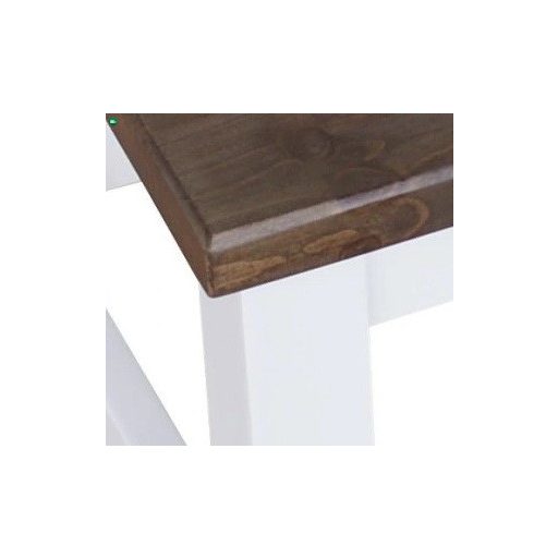 Étkezőasztal faragott lábbal 90x90 két színnel