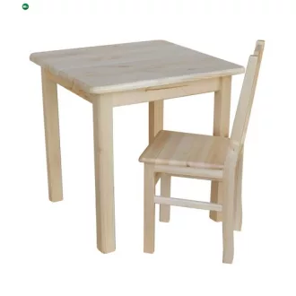 Étkezőasztal kocka 70x70 natúr
